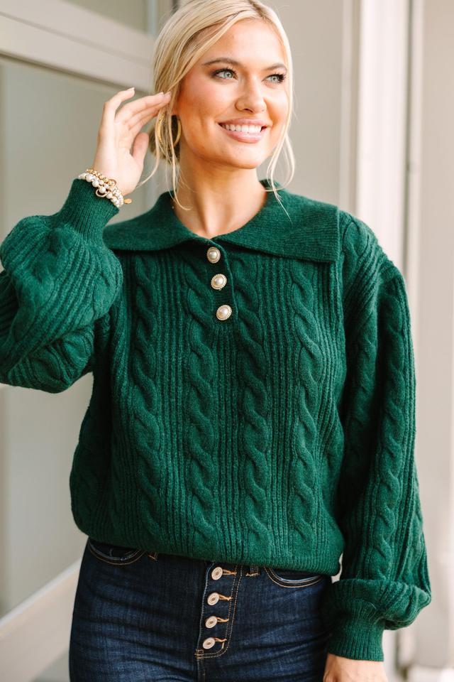 Carry On Emerald Green Sweater Female Product Image