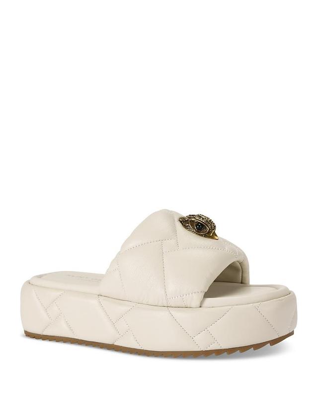 Kurt Geiger London Womens Orson Puffed Platform Slide Sandals Product Image