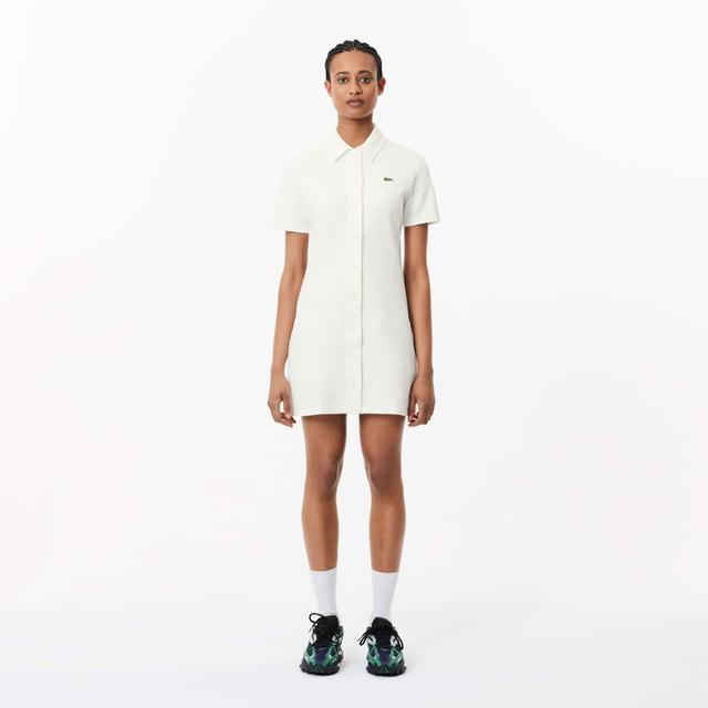 Heavy Piqué Buttoned Polo Dress Product Image