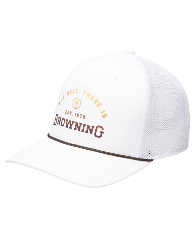 Browning Mens White Hovey Rope Trucker Adjustable Product Image