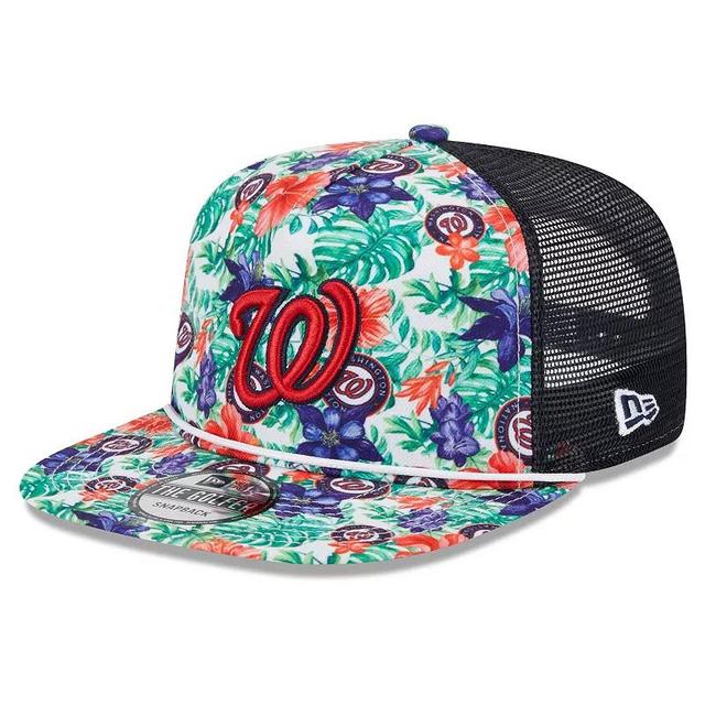 Mens New Era Washington Nationals Tropic Floral Golfer Snapback Hat Product Image