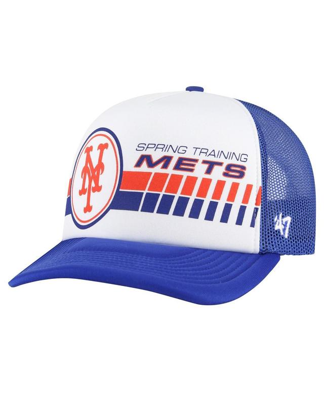 Mens 47 /Royal New York Mets 2024 Spring Training Foam Trucker Adjustable Hat Product Image