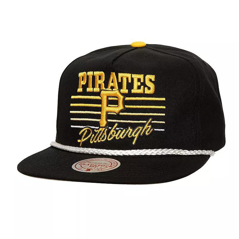 Mens Mitchell & Ness Pittsburgh Pirates Radiant Lines Deadstock Snapback Hat Product Image