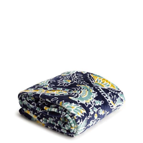 Plush Throw Blanket - Gemstone Paisley Aqua Product Image