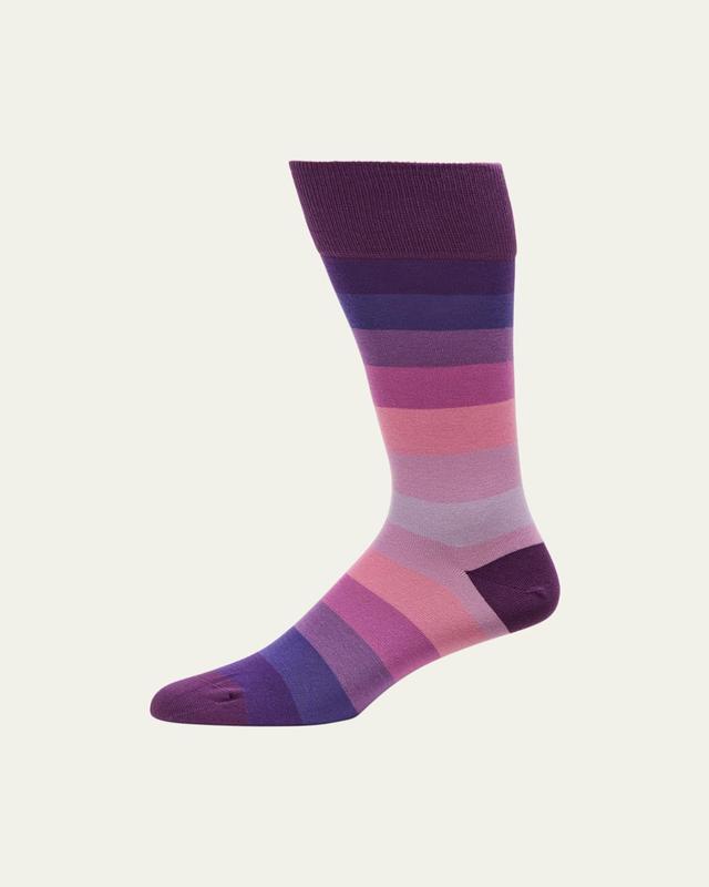 Mens Gradient Stripe Crew Socks Product Image