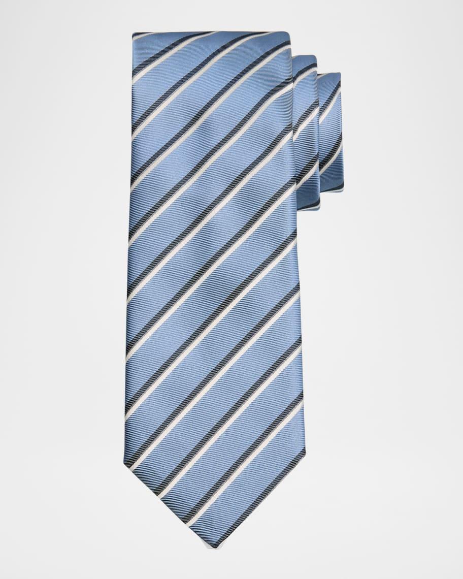 Mens Diagonal Striped Tie Product Image