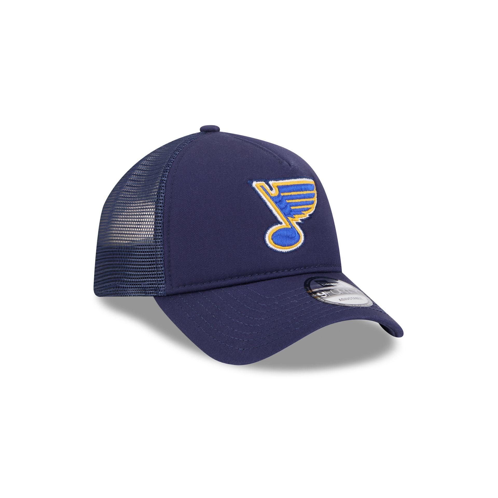 St. Louis Blues 9FORTY A-Frame Trucker Hat Male Product Image