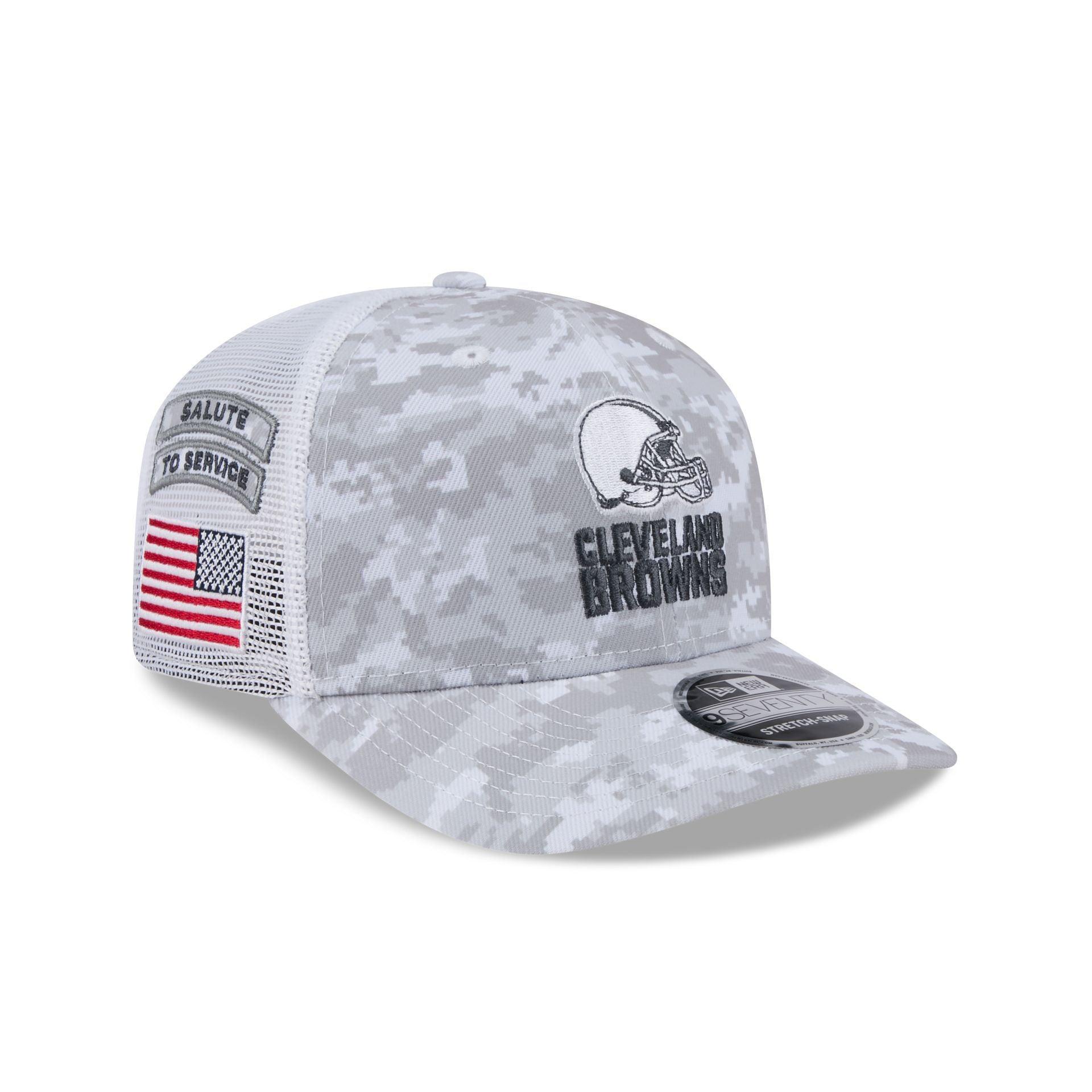 Cleveland Browns 2024 Salute to Service 9SEVENTY Trucker Hat Male Product Image