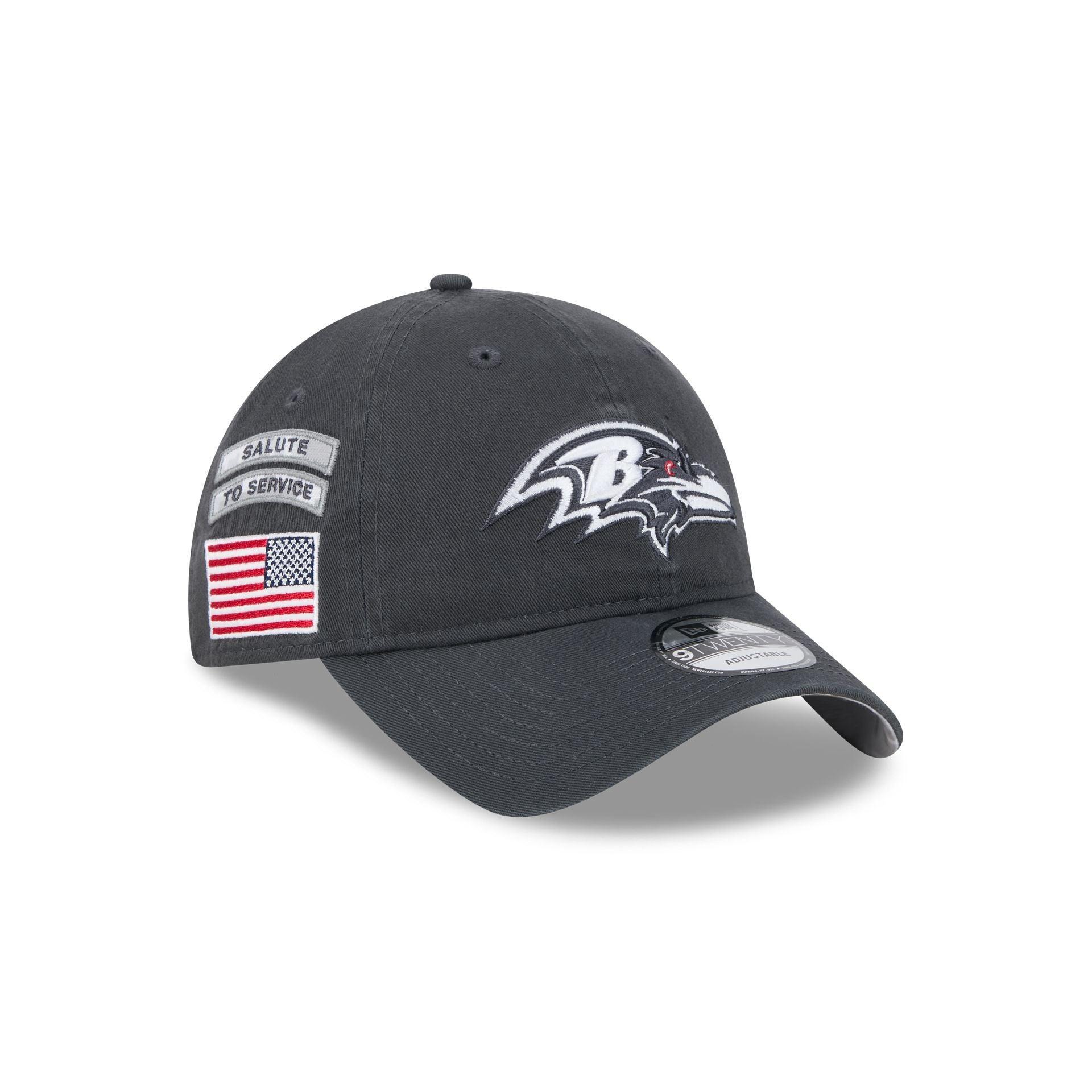 Baltimore Ravens 2024 Salute to Service 9TWENTY Adjustable Hat Male Product Image