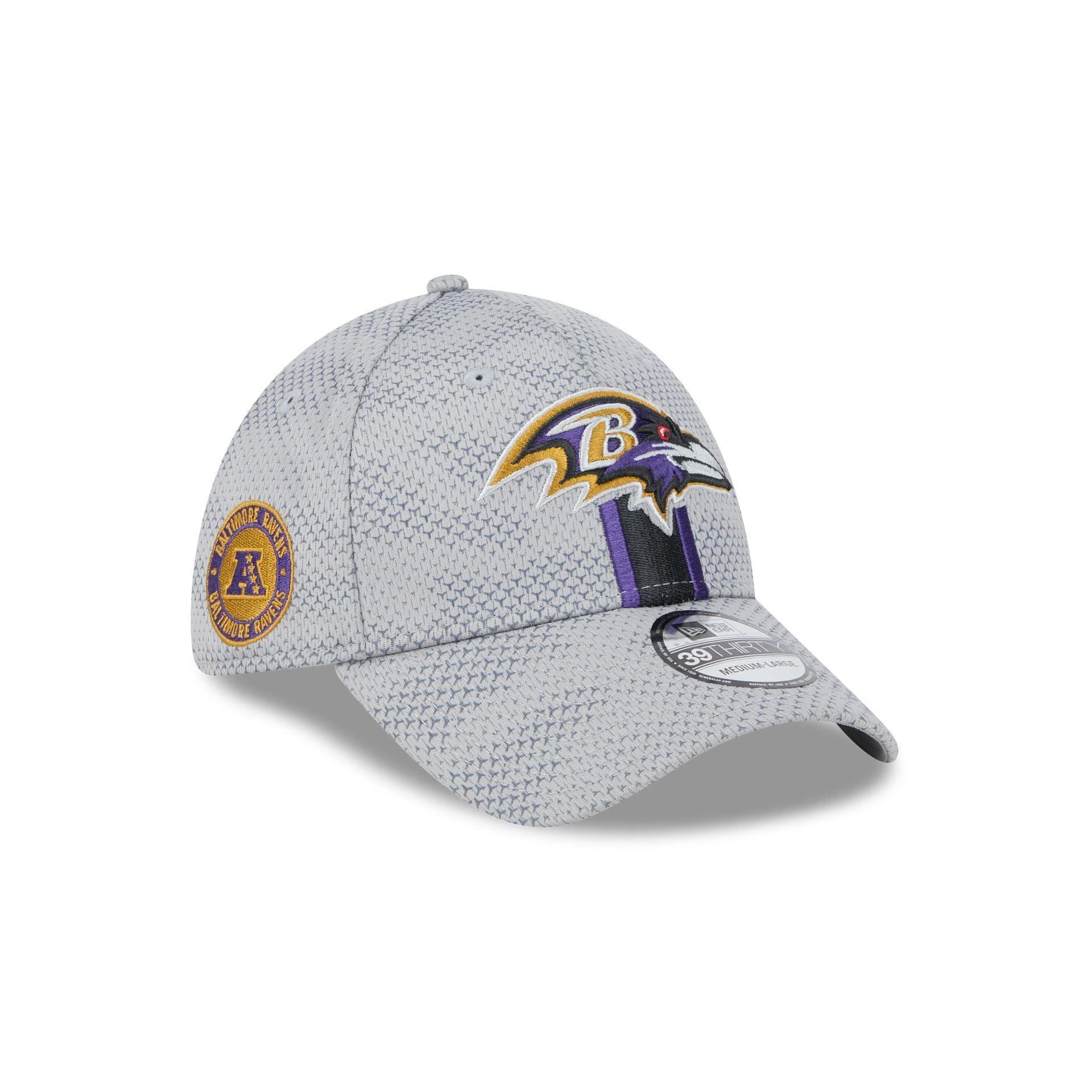 Baltimore Ravens 2024 Sideline Gray 39THIRTY Stretch Fit Hat Male Product Image