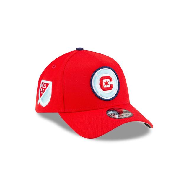 Chicago Fire 2024 MLS Kickoff 9FORTY A-Frame Snapback Hat Male Product Image