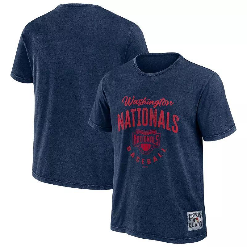 Mens Darius Rucker Collection by Fanatics Washington Nationals Cooperstown Collection Washed T-Shirt Blue Product Image