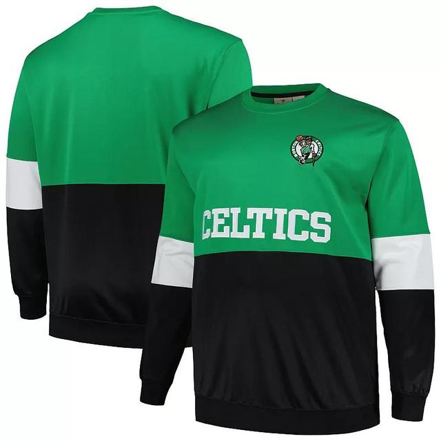 Mens Fanatics Kelly Green Boston Celtics Big and Tall Split Pullover Sweatshirt - Kelly Green Product Image