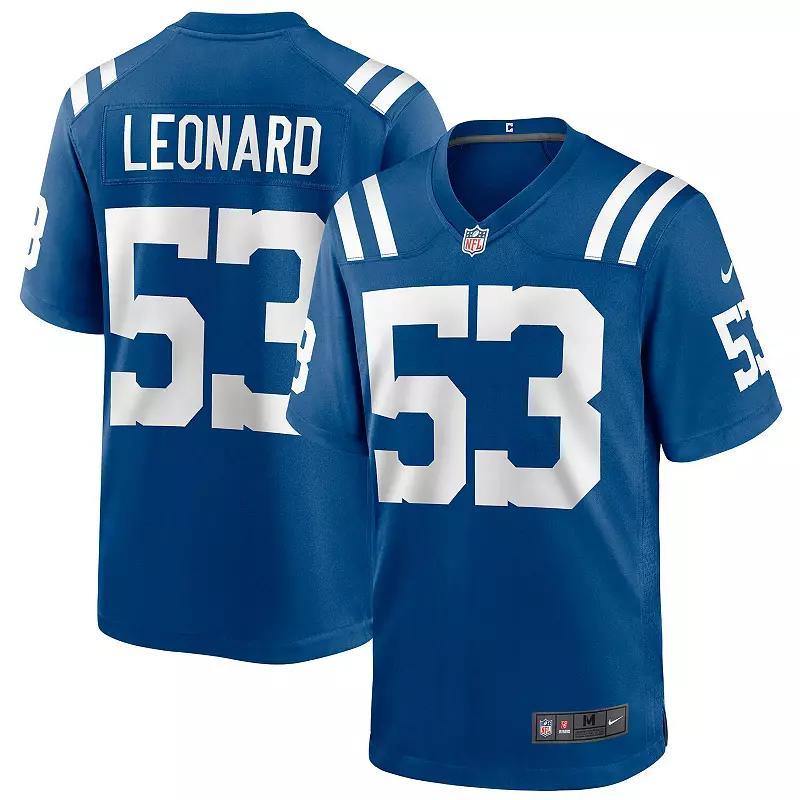 Mens Nike Shaquille Leonard Indianapolis Colts Game Player Jersey Product Image