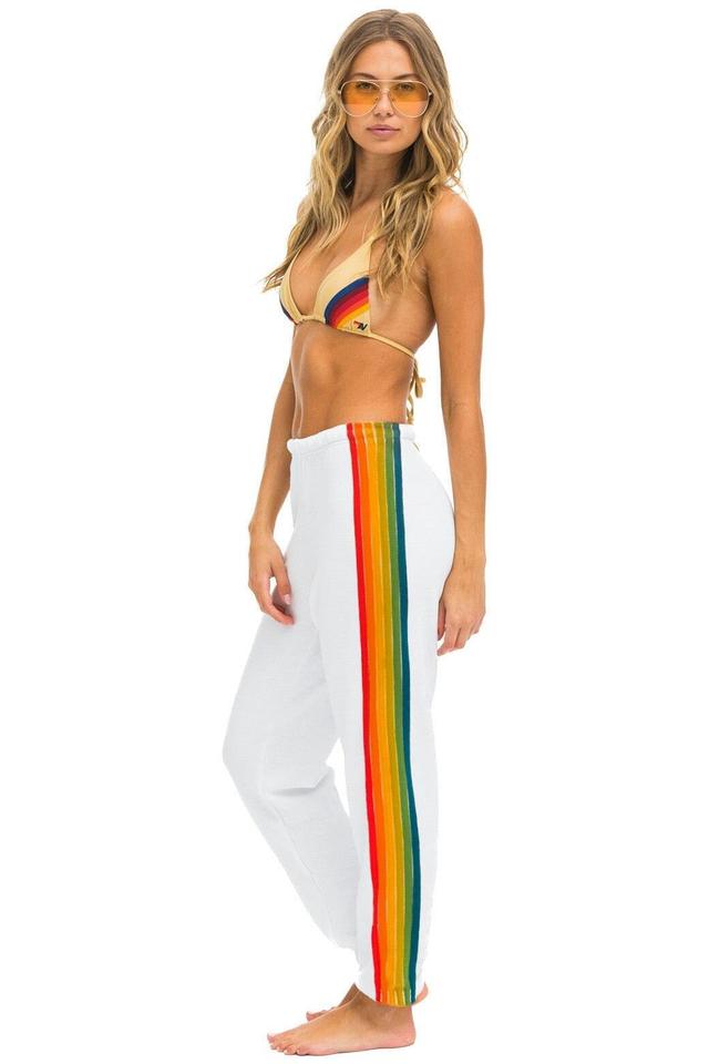 6 STRIPE SWEATPANTS - WHITE // SERAPE Female Product Image