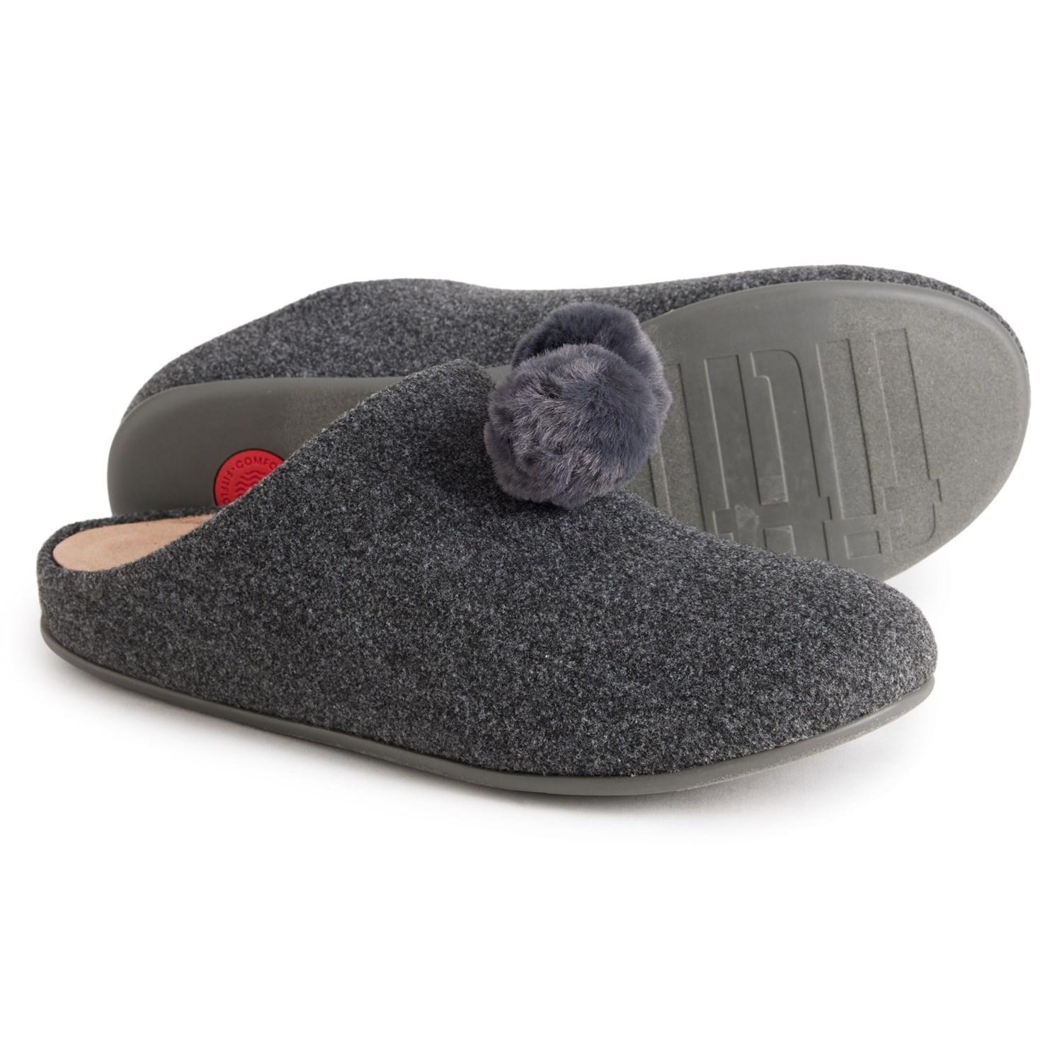 FitFlop Chrissie Pom Pom Slippers (For Women) Product Image