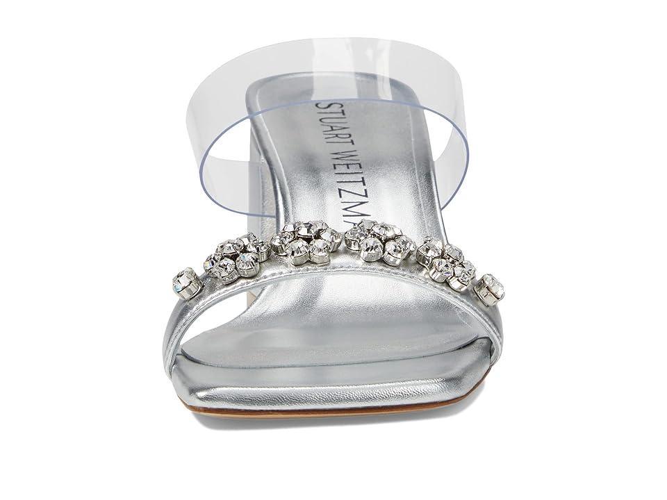 Stuart Weitzman Crystal Fleur 60 Slide Clear) Women's Shoes Product Image