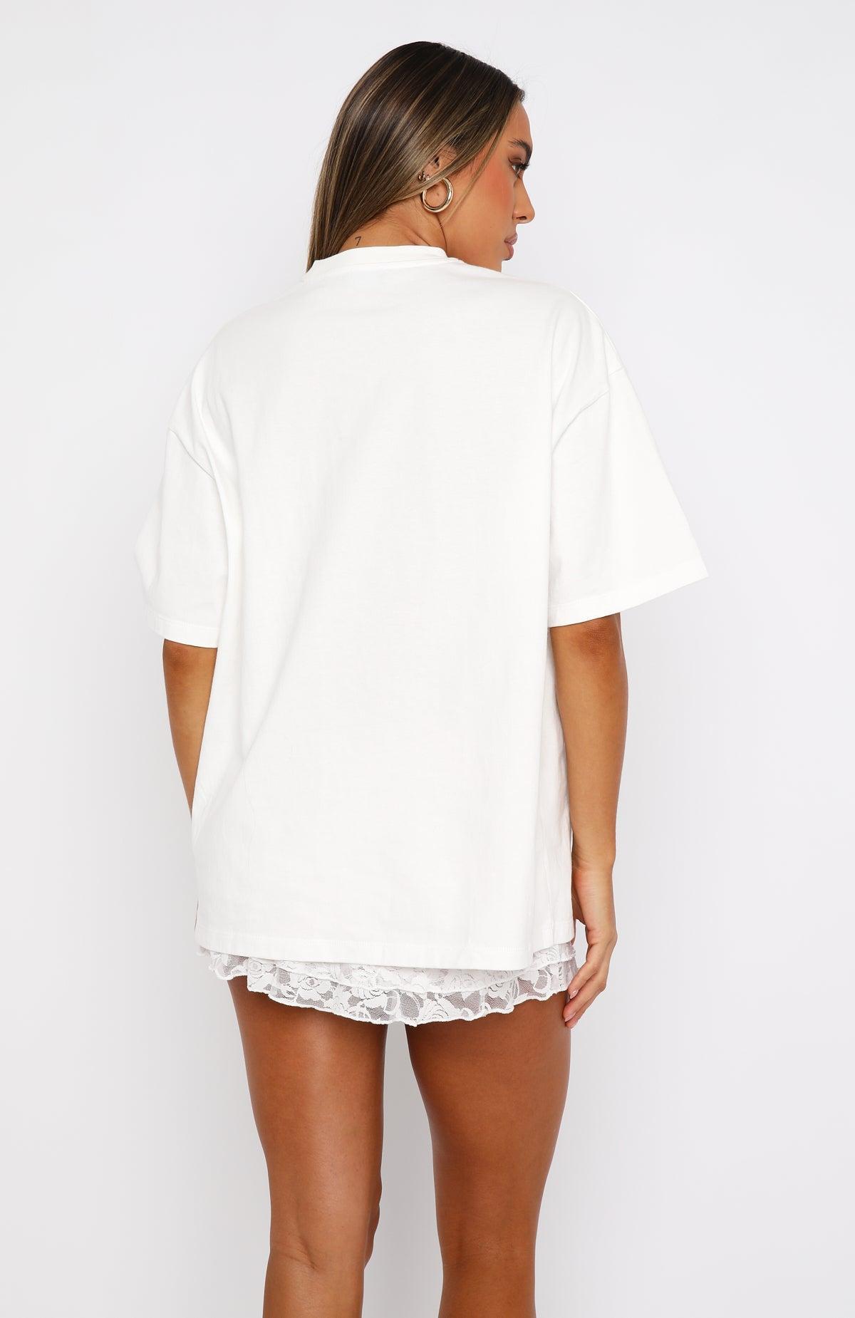 With Love In The Moment Oversized Tee White Product Image