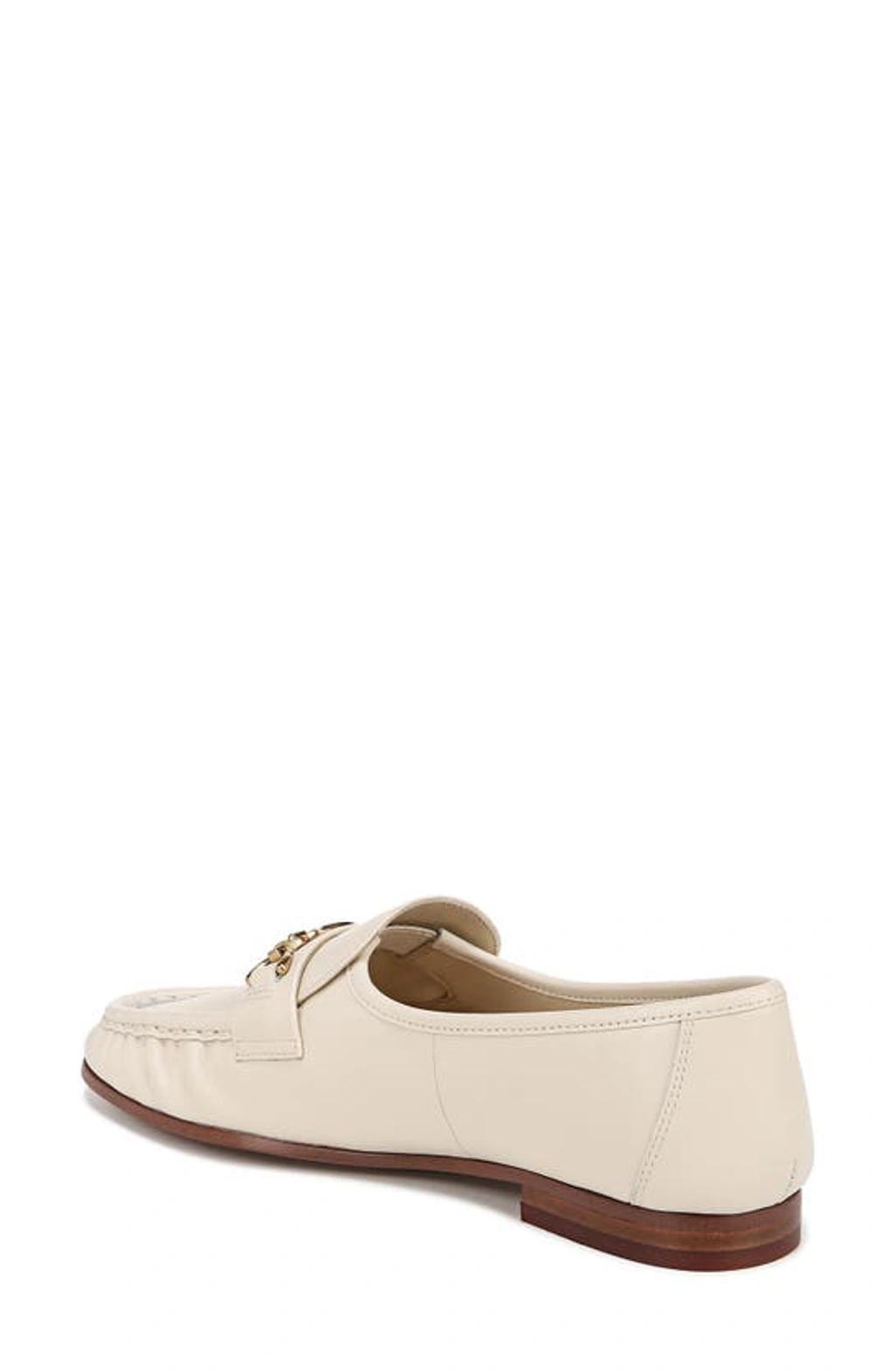 SAM EDELMAN Lucca Bit Loafer Modern Ivory Leather In White Product Image