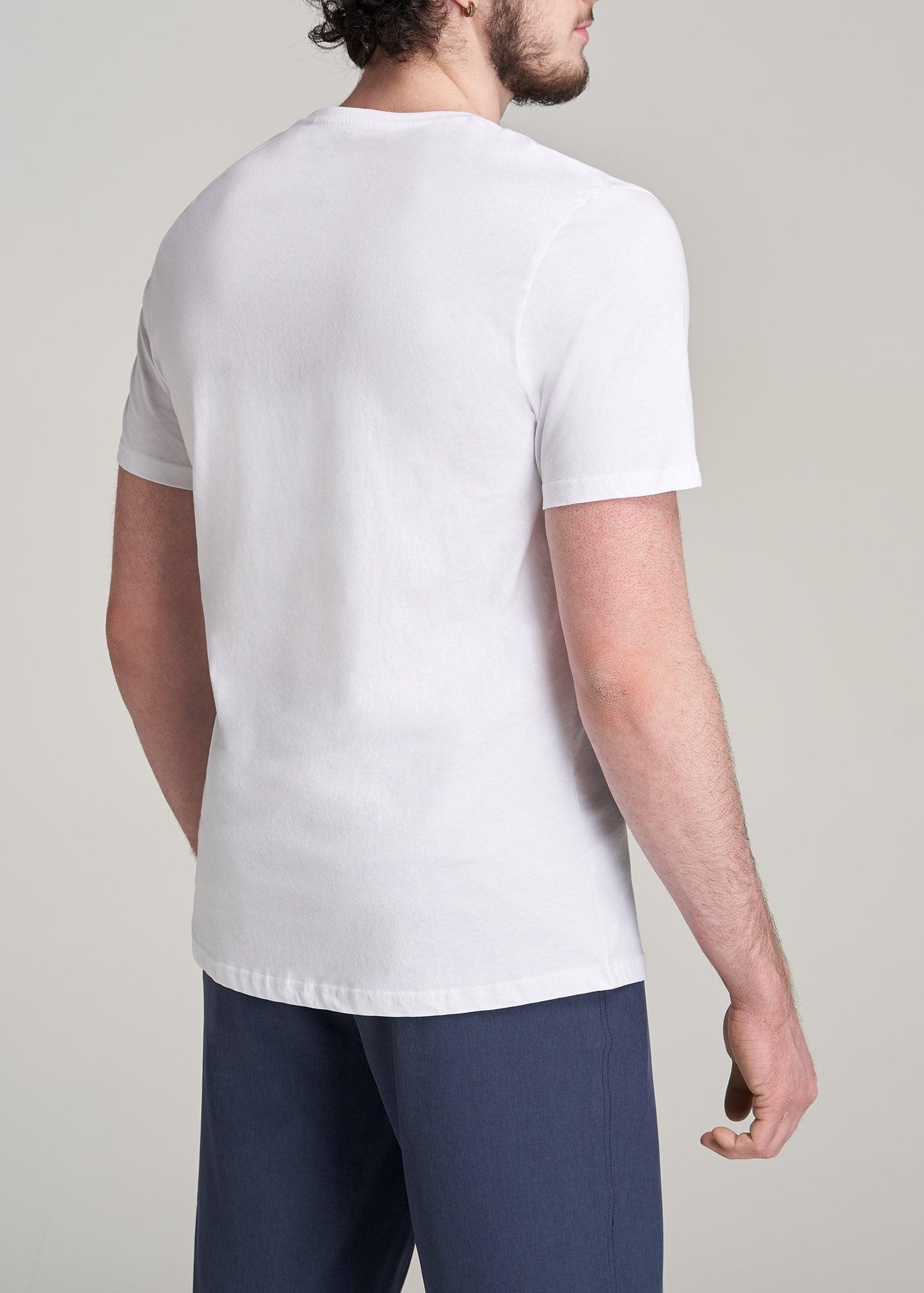 Everyday Pocket REGULAR FIT T-Shirt for Tall Men in White Male Product Image