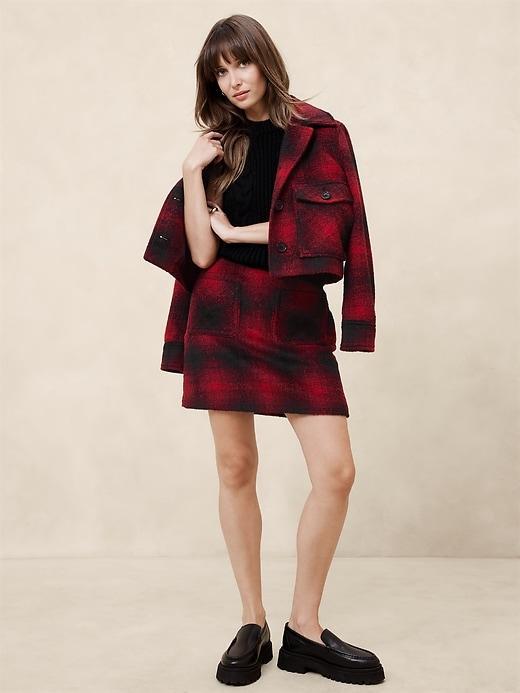 Plaid Mini Skirt Product Image