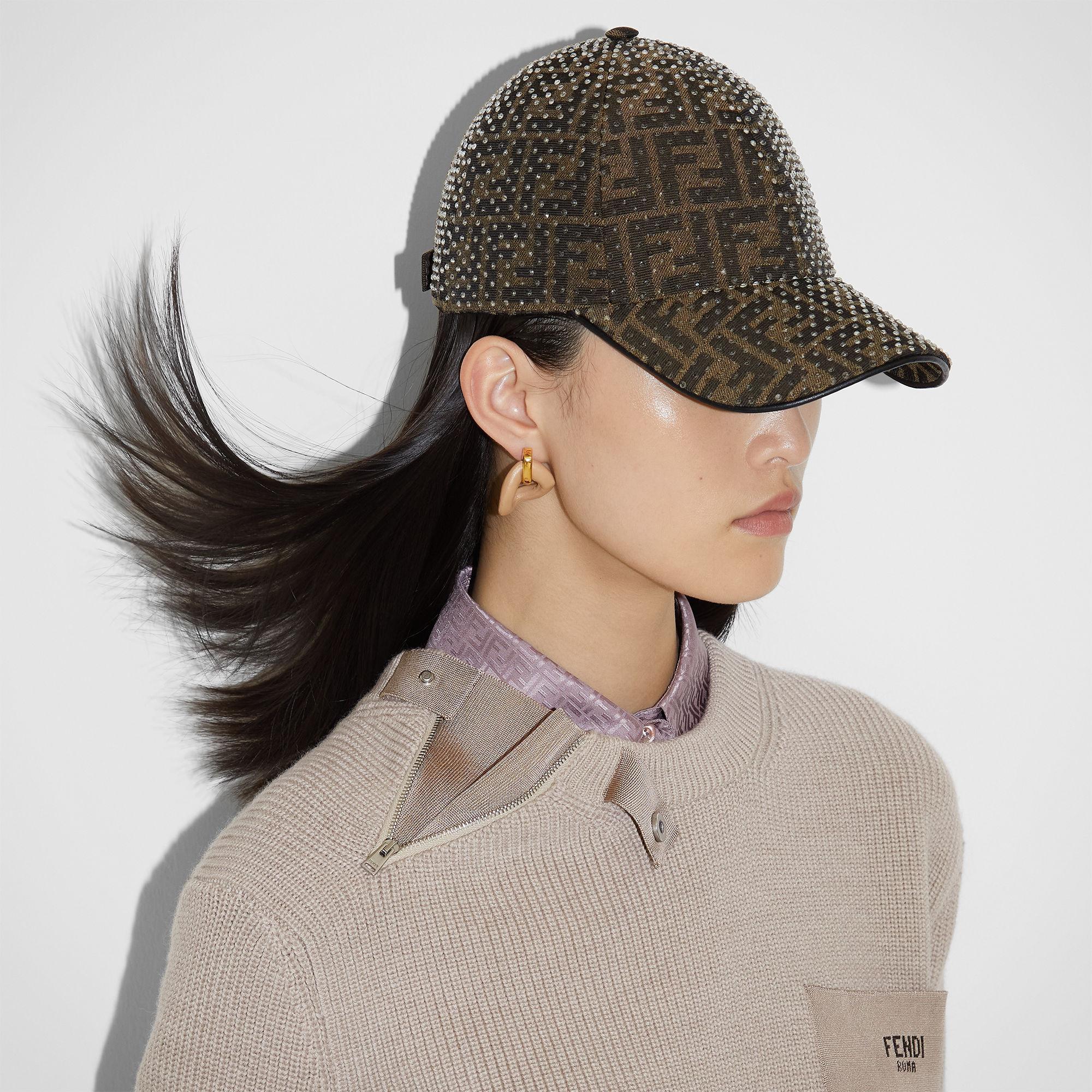 HatFF jacquard and rhinestone baseball cap Product Image