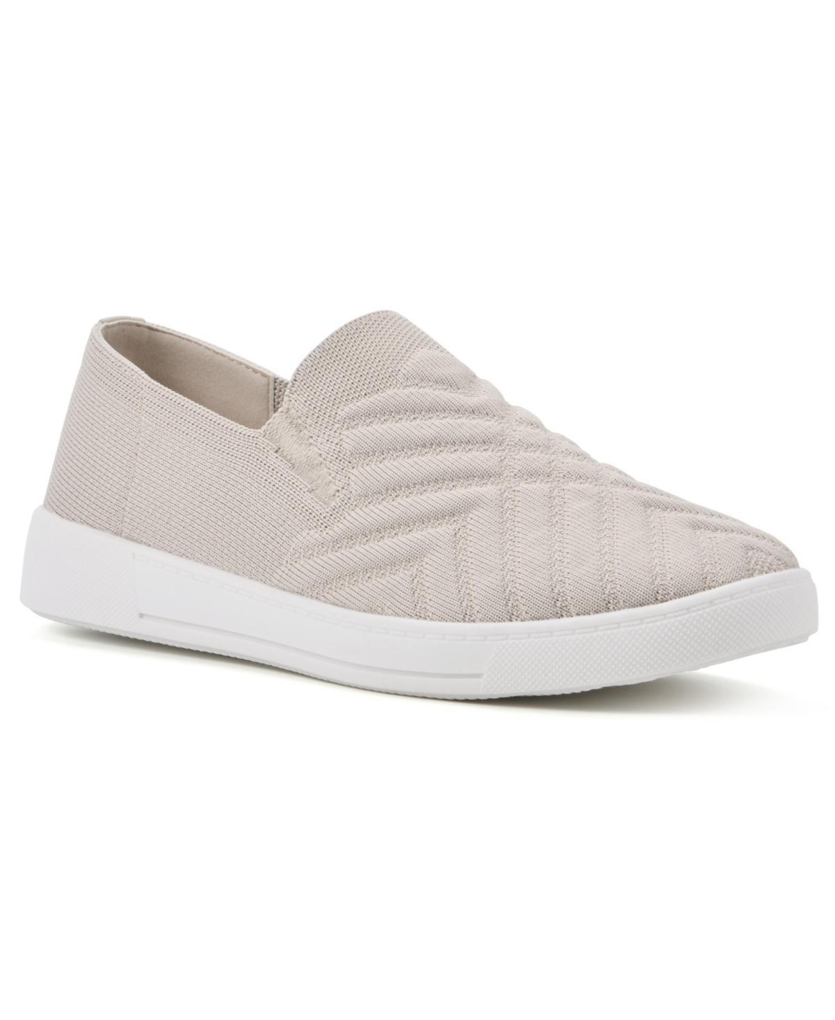 White Mountain Womens Until Slip On Sneakers - Black Product Image