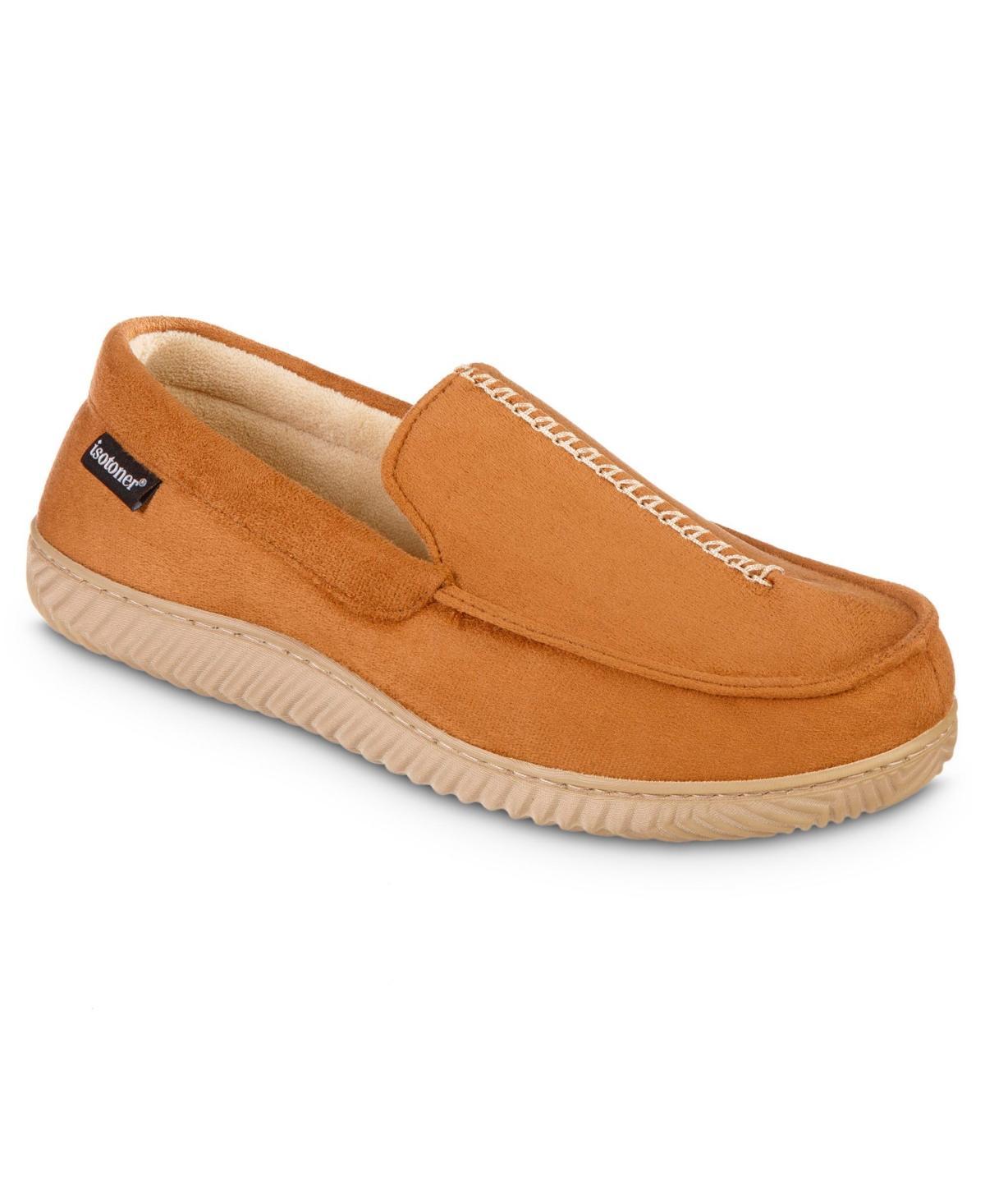 isotoner Advanced Memory Foam Microsuede Liam Moccasin ECO Comfort Mens Slippers Product Image