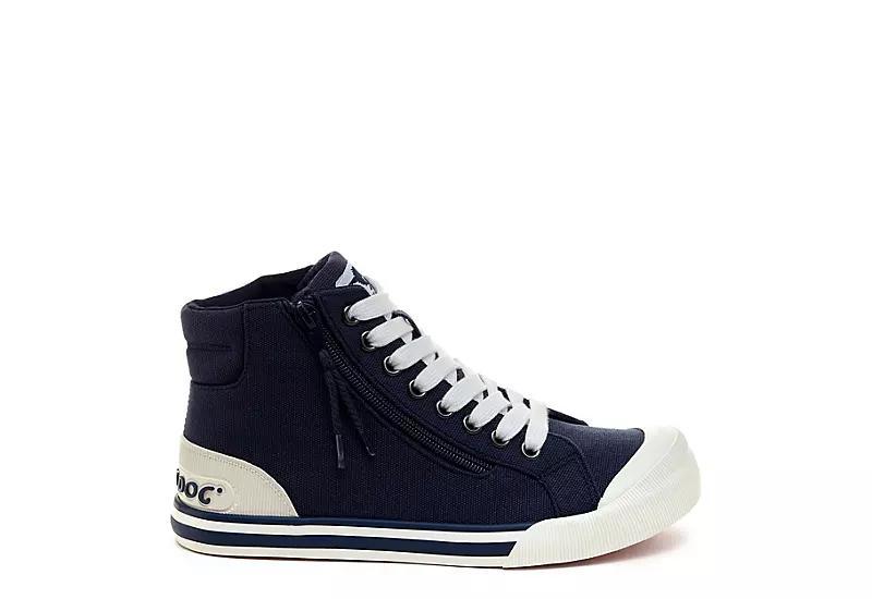 Rocket Dog Jazzinhi Womens High Top Sneakers Blue Product Image