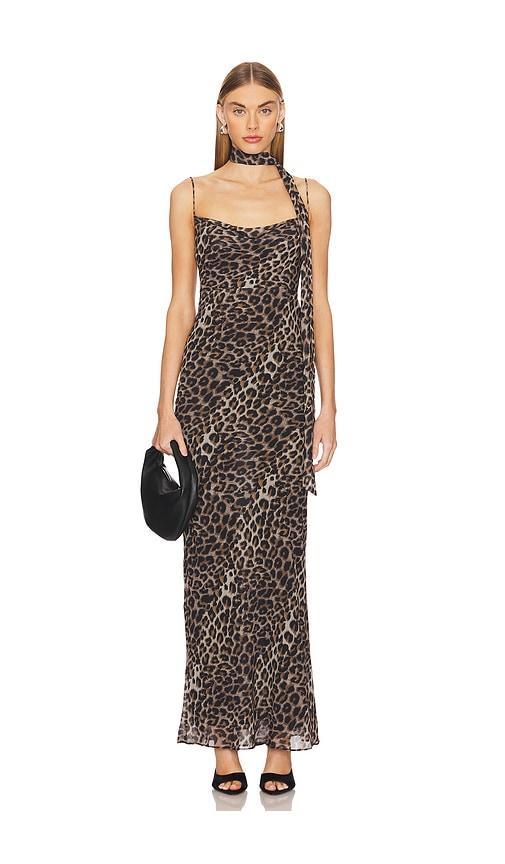 Lovers and Friends Atwood Maxi Dress in Liquid Leopard Product Image