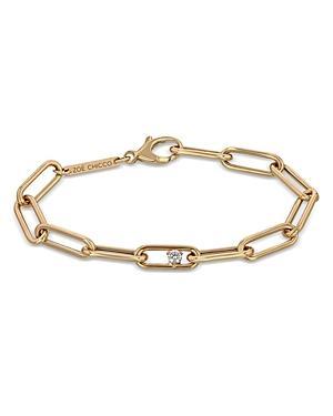 Zoe Chicco 14K Yellow Gold Prong Diamonds Diamond Paperclip Link Bracelet Product Image