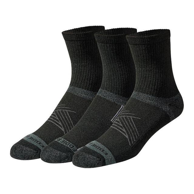 Mens Eddie Bauer Performance Hiking Crew Socks 3-pack Black Product Image