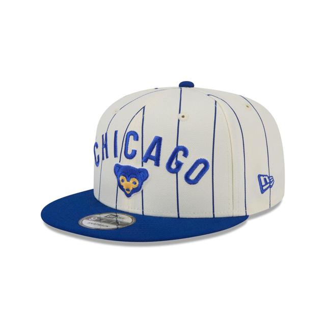 Chicago Cubs Jersey Pinstripe 9FIFTY Snapback Hat Male Product Image