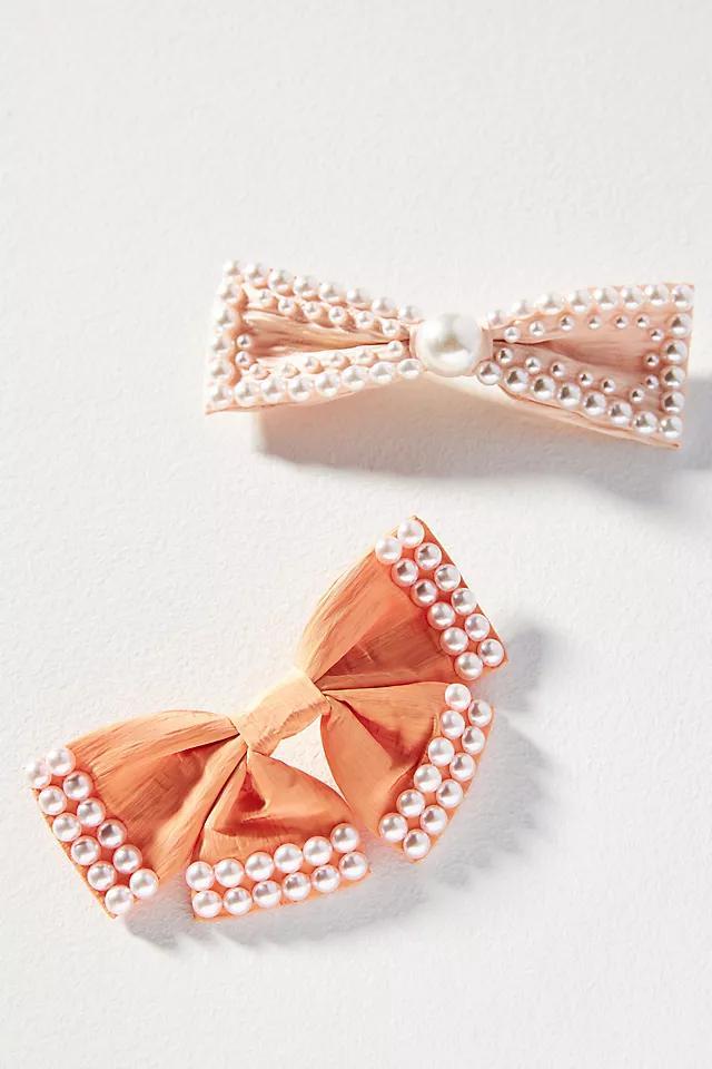 Pearl Hair Bows, Set of 2 Product Image