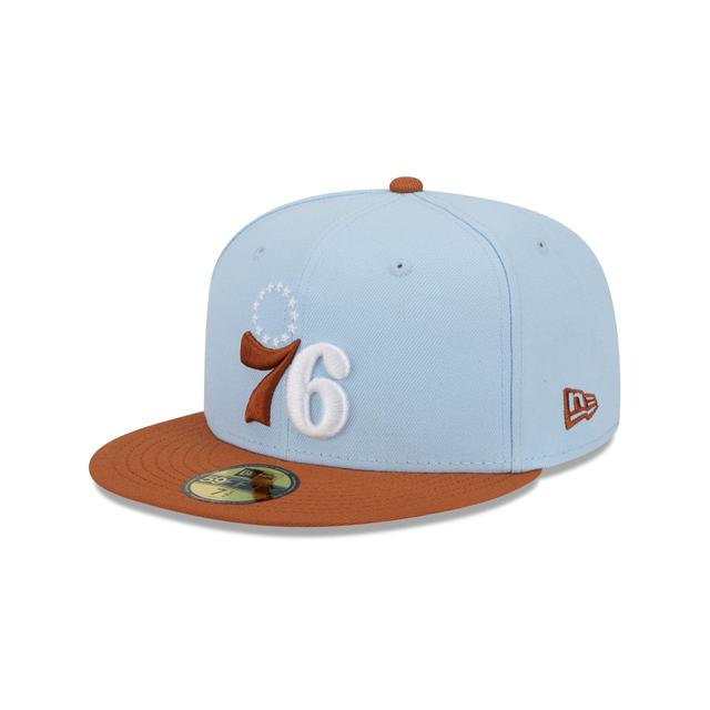 Philadelphia 76ers Color Pack Glacial Blue 59FIFTY Fitted Hat Male Product Image