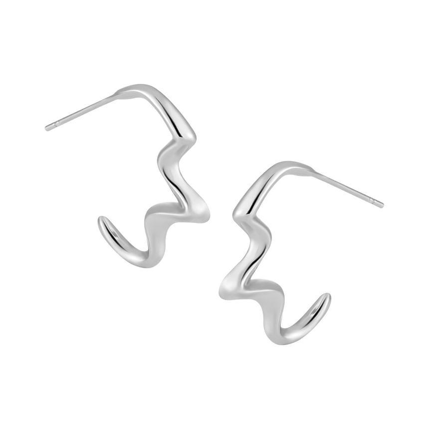 925 Sterling Silver Open Hoop Earring Product Image