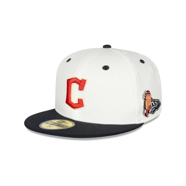 Cleveland Guardians Mascot Pin 59FIFTY Fitted Hat Male Product Image