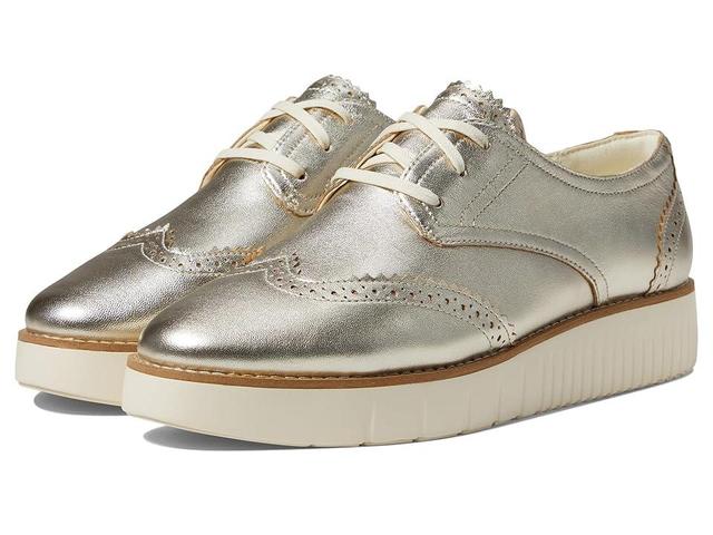 Cole Haan Grand City Platform Oxford (Soft Talca/Ivory) Women's Flat Shoes Product Image