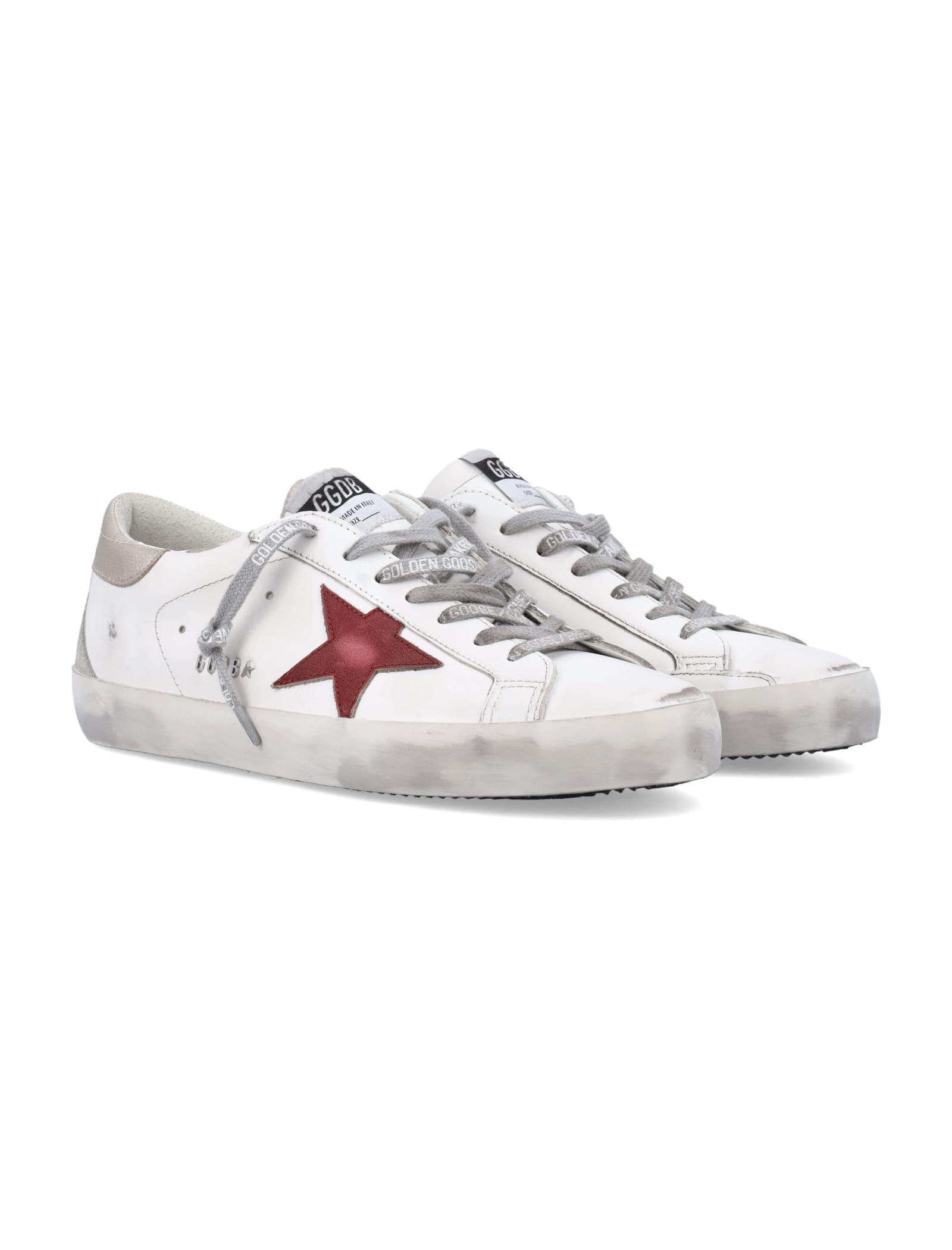 GOLDEN GOOSE Deluxe Brand Super Star Low In White Product Image