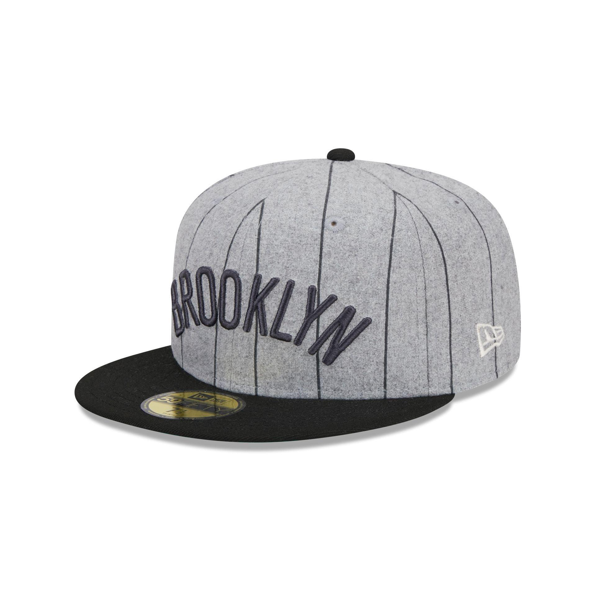 Brooklyn Nets Heather Pinstripe 59FIFTY Fitted Hat Male Product Image