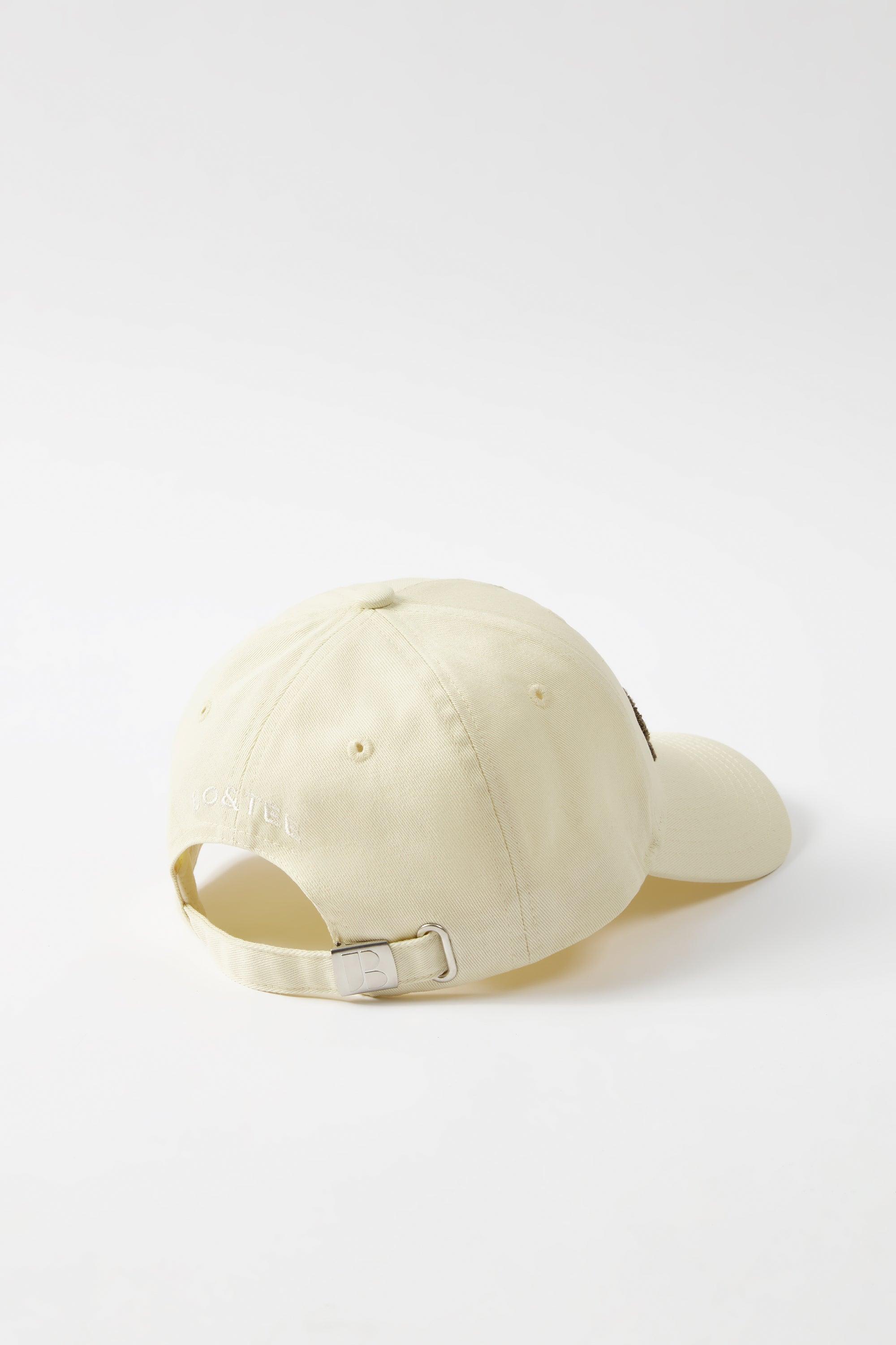 Appliqué Baseball Cap in Bone Female Product Image