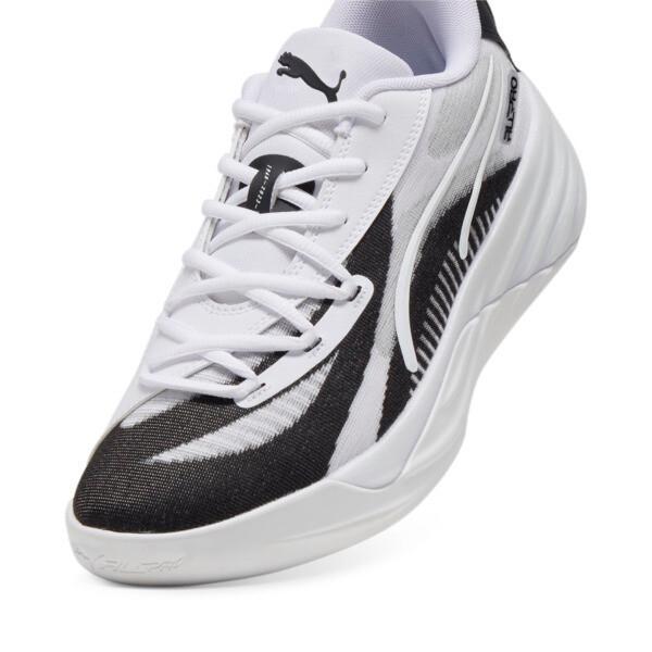 PUMA All-Pro NITRO™ Team Men's Basketball Shoes in White/Black Product Image