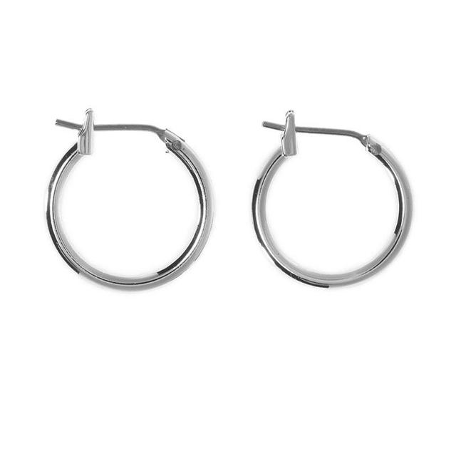 Napier Silver-Tone Small Hoop Earrings Product Image