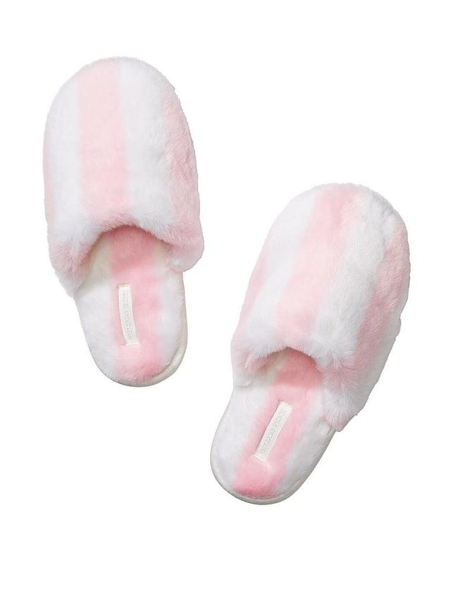 Closed-Toe Faux Fur Slippers Product Image