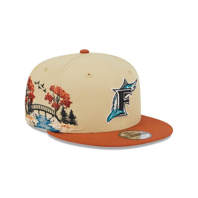 Miami Marlins Fall Landscape 9FIFTY Snapback Hat Male Product Image