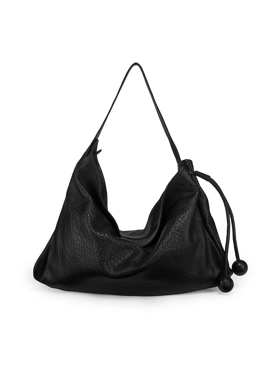 Womens Medium Leather Hobo Bag Product Image