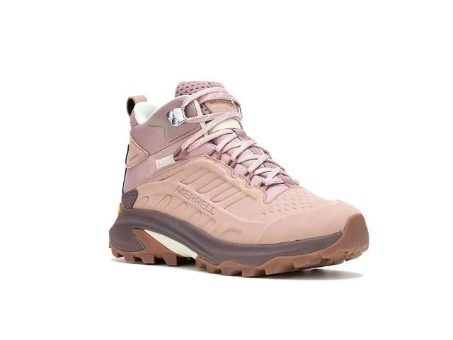 Merrell Moab Speed 2 Leather Mid Waterproof (Adobe Rose) Women's Climbing Shoes Product Image