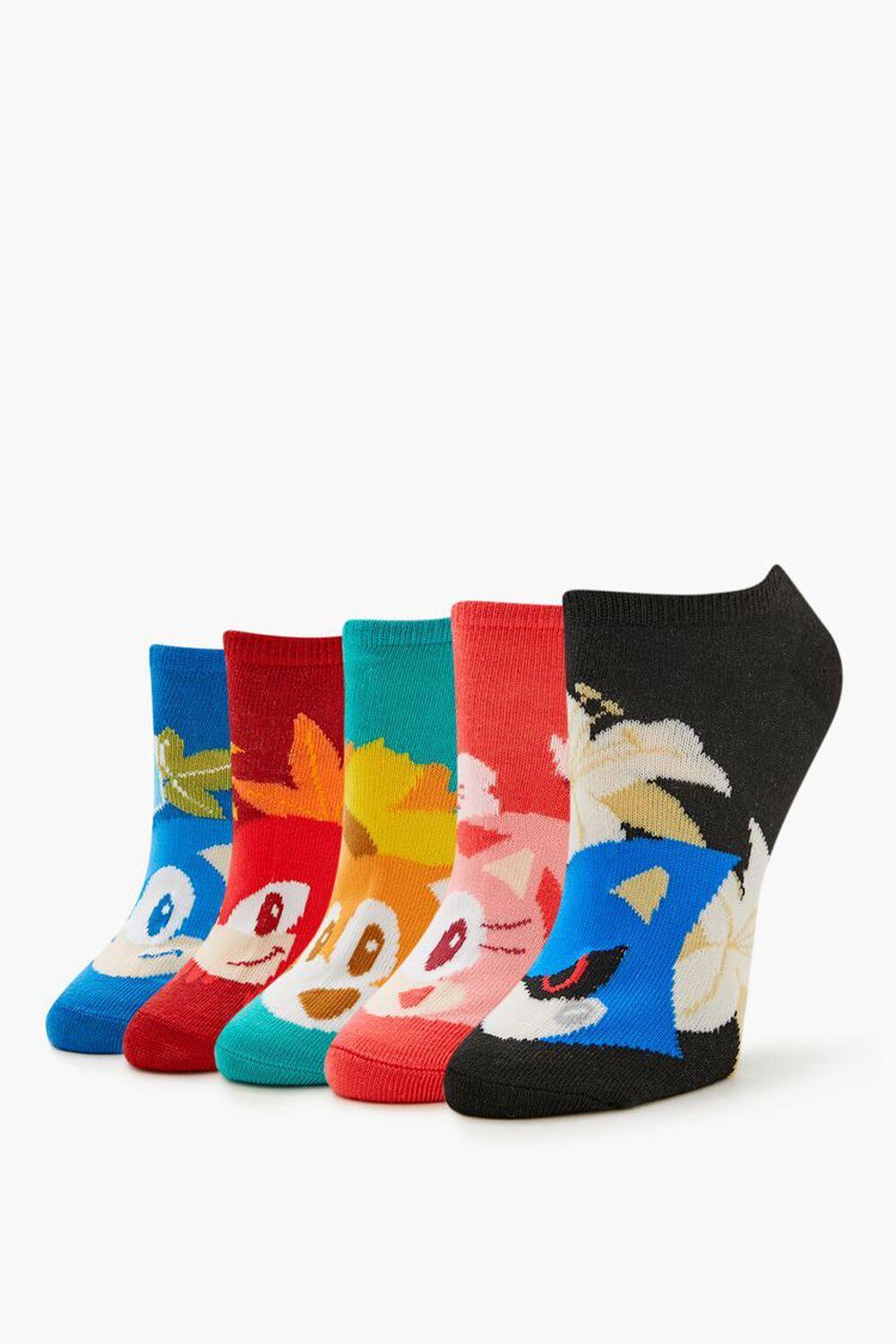 Sonic the Hedgehog Ankle Sock Set - 5 pack | Forever 21 Product Image