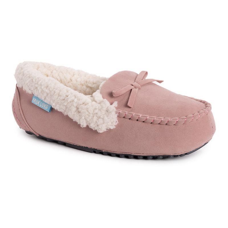 MUK LUKS Jaylah Womens Moccasin Slippers Dusty Pink Product Image