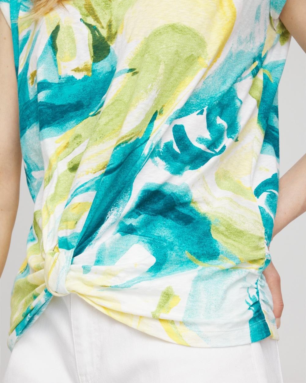 Abstract Knot Front Tee Product Image